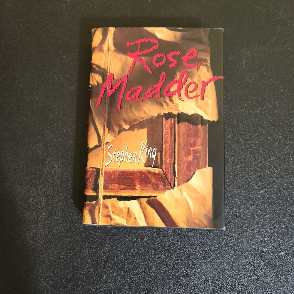 Stephen King 'Rose Madder' Book - Black and Brown Cover